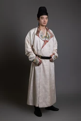 Broccato adulto tradizionale cinese Costume elegante Hanfu Robe Tang Dynasty girocollo abito