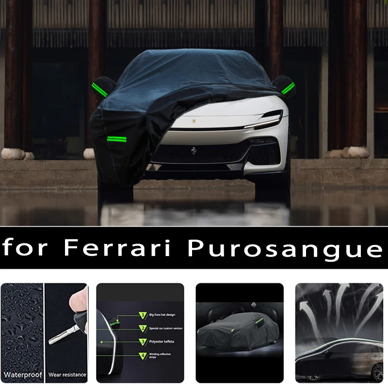 

For Ferrari Purosangue Outdoor Protection Full Car Covers Snow Cover Sunshade Waterproof Dustproof Exterior Car accessories