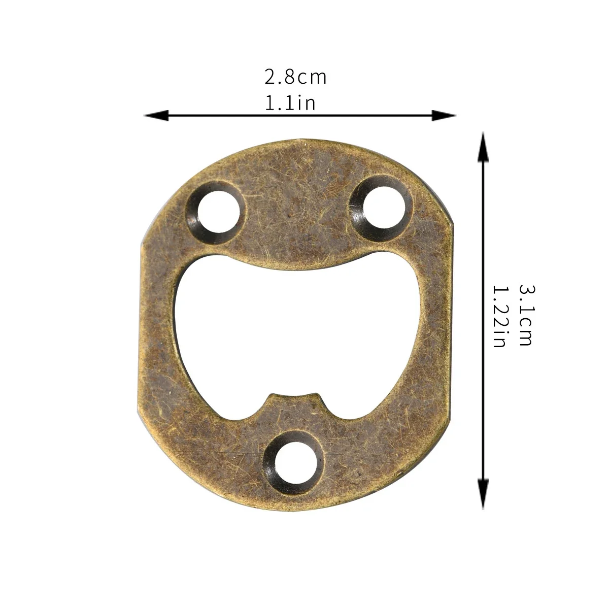 5Pcs Antique Bronze/silver Bottle Opener Insert DIY Beer Opener Small Size Wall Mount Bottle Openers Kitchen Bar Tools 31*28mm