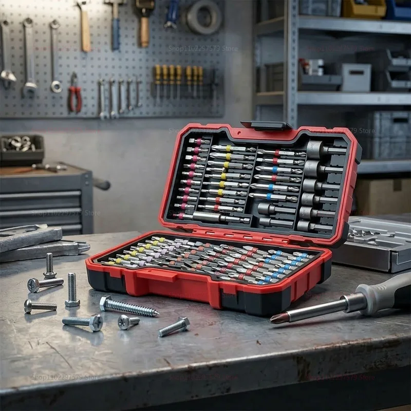 Multi-specification Color Drill Bit Driver Bit Set 83piece Set Anti-slip Wear-resistant Air Drill Bit Household Car Repair Tools