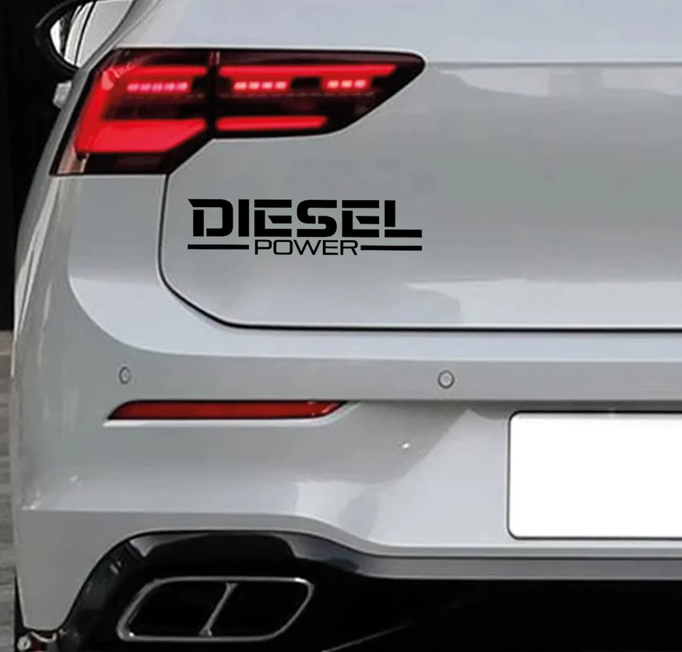 

Custom Diesel Power Reflective Car Sticker Fun Funny Humor Vinyl | Car Truck SUV Window Bumper Graphic
