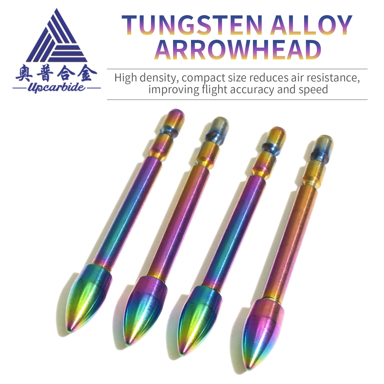 Tungsten Alloy Arrow Points Multi‑Colored Archery Arrow Tips for Target Shooting Practice