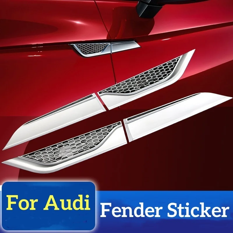 

Для Audi автомобильное крыло 3D логотип металлическая наклейка кузов автомобиля эмблема из алюминиевого сплава наклейки наклейка