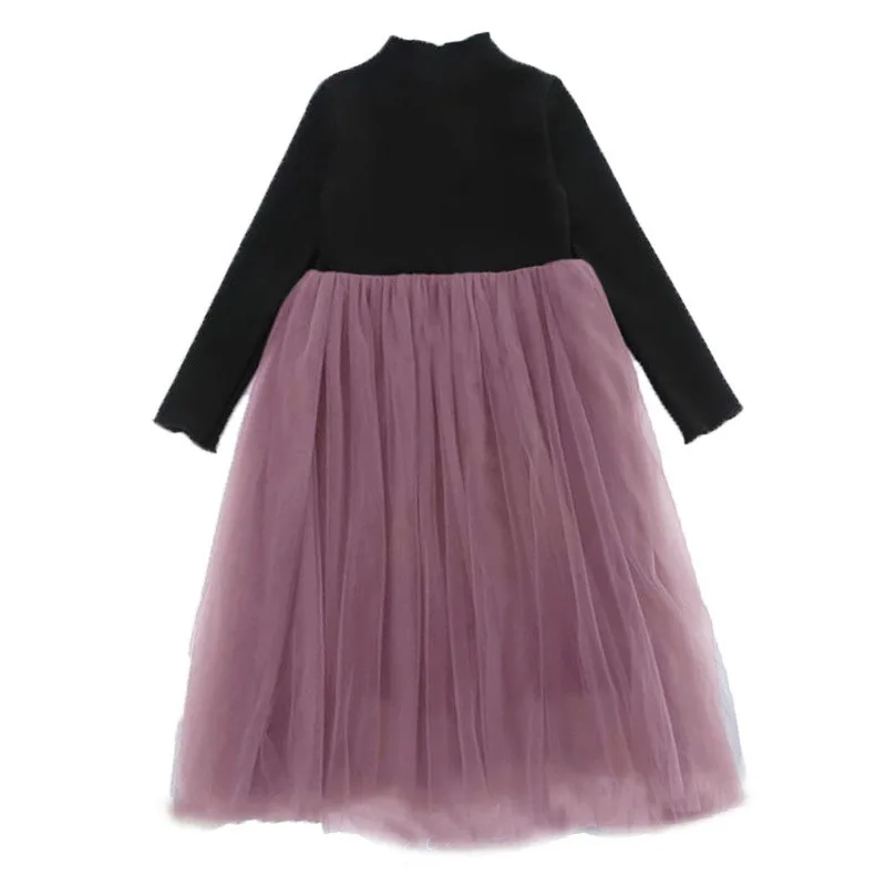 Girl Dress 2023 Spring Autumn Long Sleeve Dresses for Kids Lace Children Party Dress Teenager Princess Weddings Tulle Costume