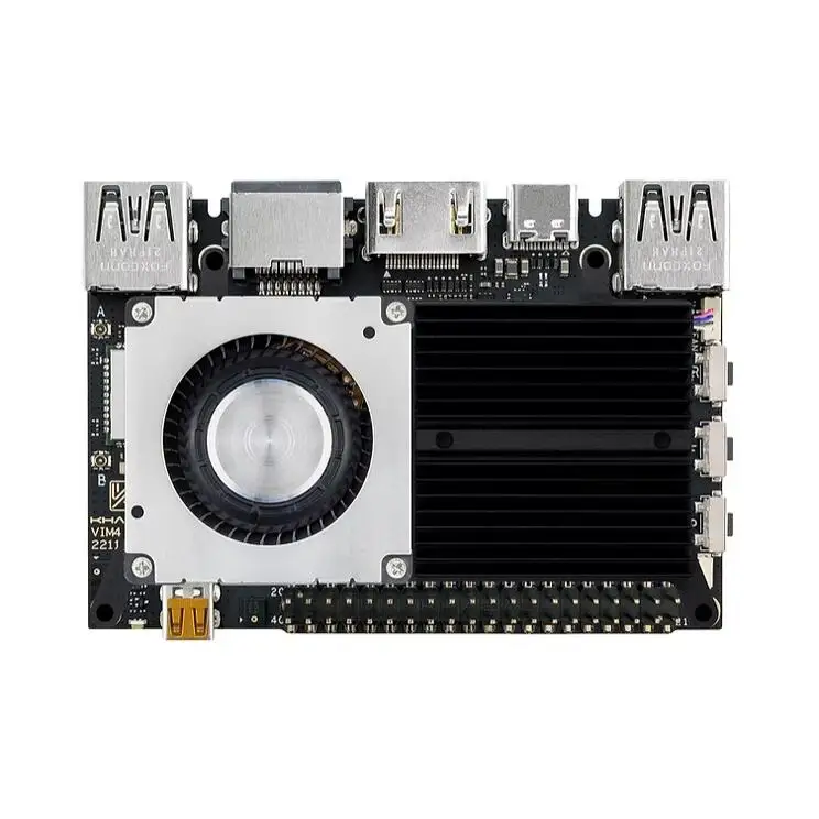 KHADAS VIM4 Card Computer A311D2 Single Board Computer Mit Die Mali G52 MP8(8EE) GPU 8+32 GB Supports HDM-I in 4K 60FPS