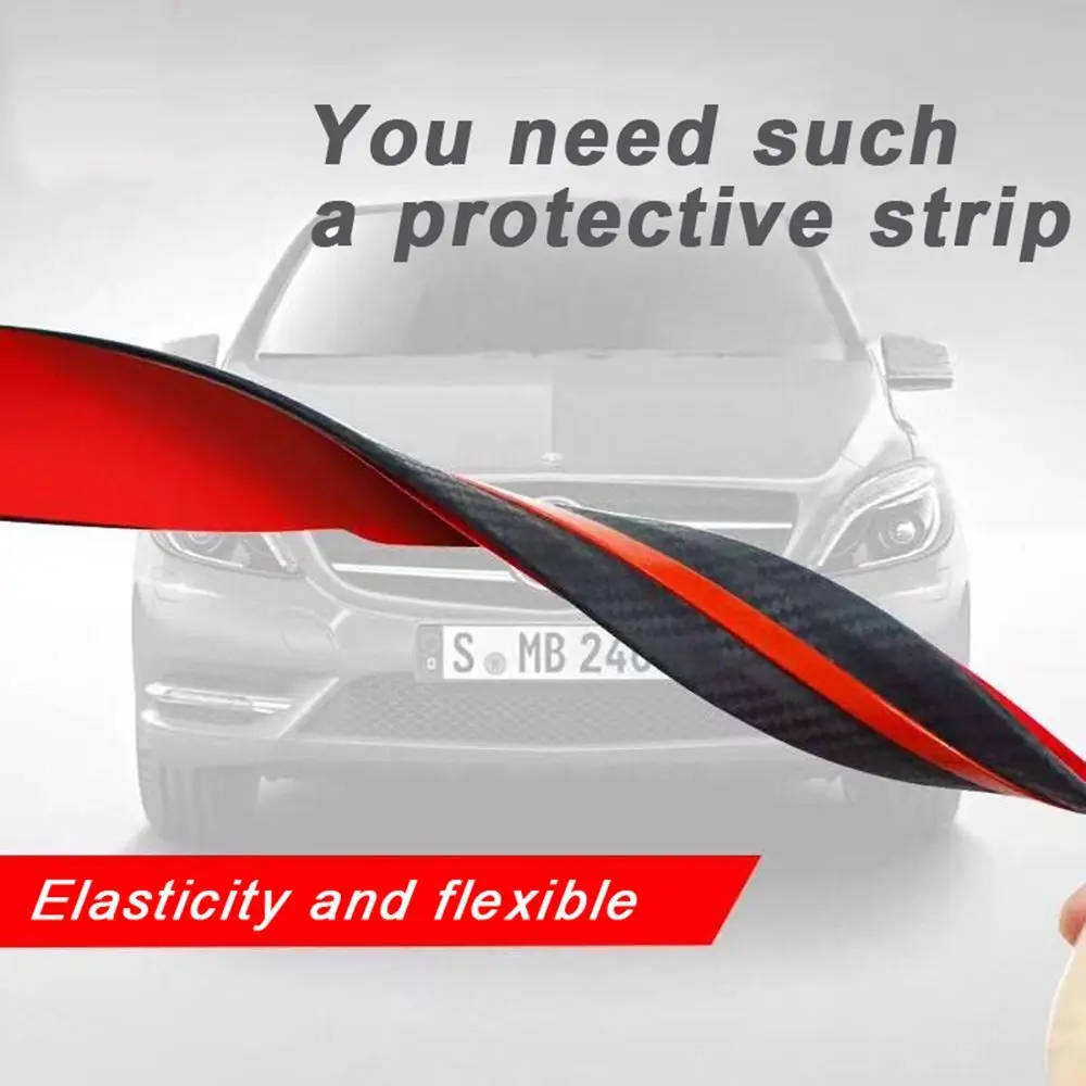 

Carbon Fiber 3R Front Rear Auto Protection Zero Decorative Edge Corner Guards Car Decoration Strip Bumper Anti-scratch Stickers