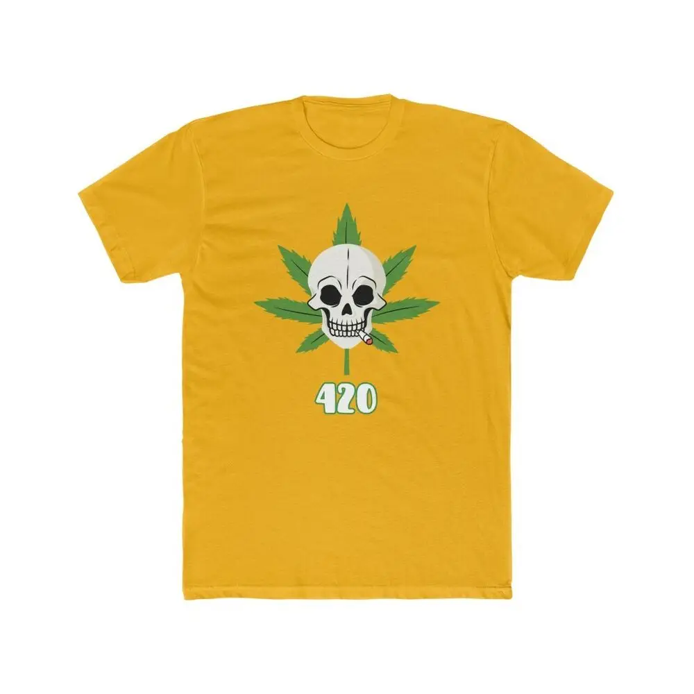 Dank Mary Jane 420 Skull Cotton Crew Tshirt Tee