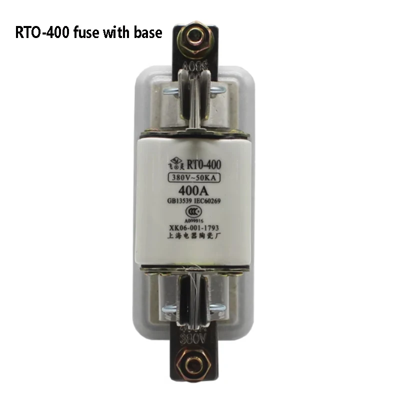 RT0-400A quick fuse socketSquare tube knife shaped plug-in fuse base 380V with fused core RTO 250A 350A 300A