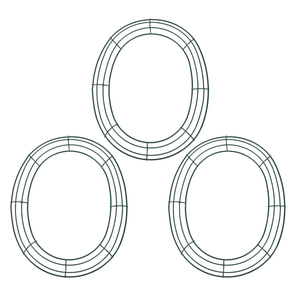 3-delige bloemstuk paaskrans eieren kransen maken hoepel smeedijzeren draad frame vormig rek