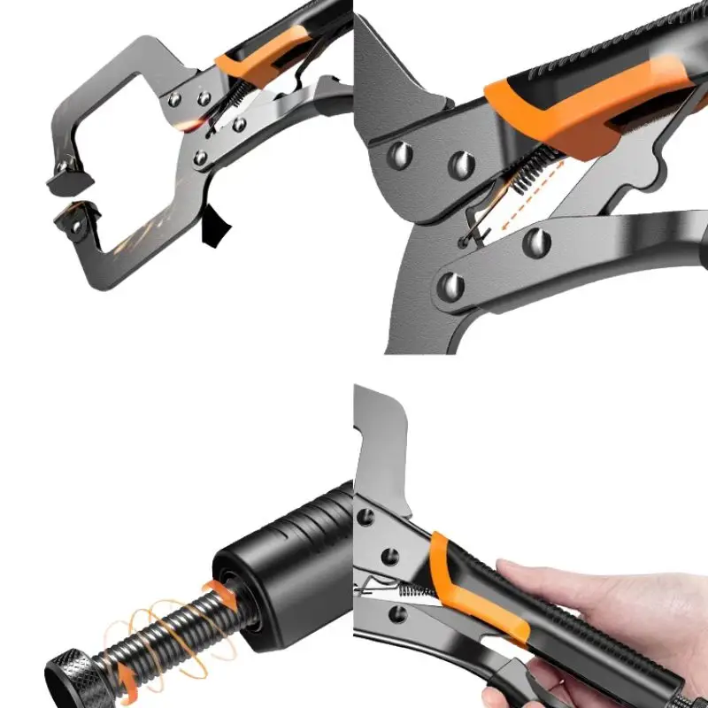 C-type strong pliers large opening multi-function universal manual pressure pliers industrial-grade universal heavy-duty fixed c