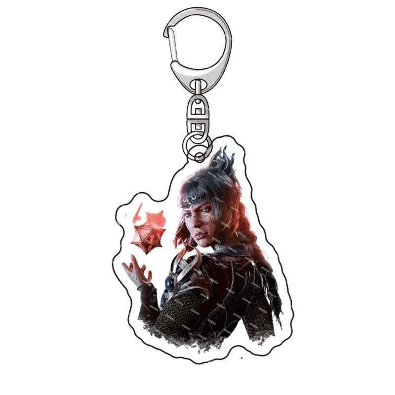 Game Acrylic Keychain Figure Astarion Gale Shadowheart Cosplay Keyring Bag Pendent Jewelry Fans Collection Gifts