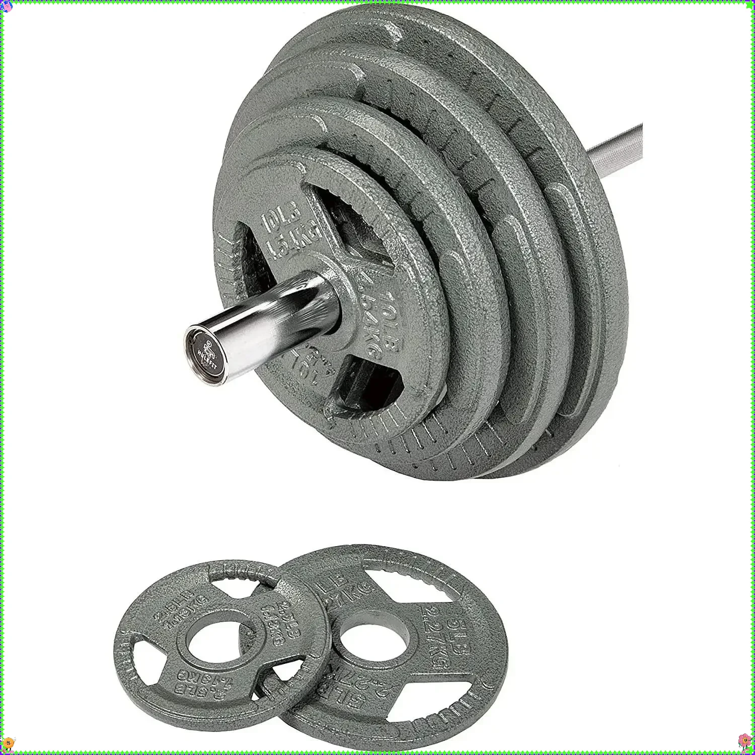 

Чугунные пластины, пара 10 фунтов — силовые тренировки 2 дюйма, домашний тренажерный зал | Прочная конструкция Easy-Grip