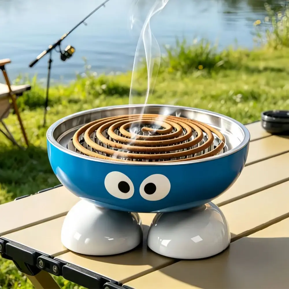 Big Eyes Mosquito Coil Holder Large Cartoon Mosquito Coil Box Anti-scalding Dust Prevention Mosquito Coil Tray
