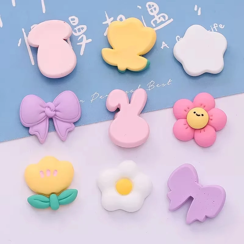 Cute Mini Kawaii Cute Duck Flower Hole Shoe Charms Decoration Shoe Buckle Diy Scrapbooking Decorative Accessories Kid Gifts