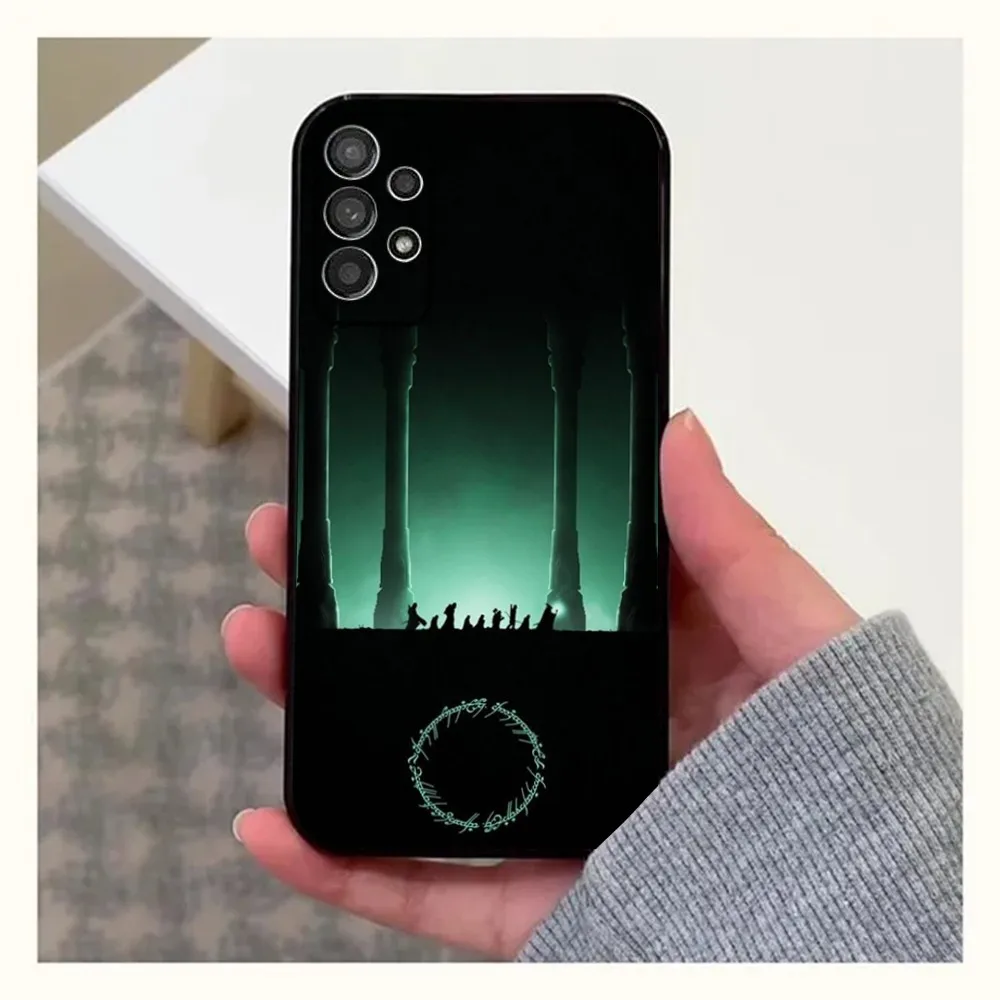 The L-Lord of the R-Rings Phone Case For Samsung Galaxy A13,A21s,A22,A31,A32,A52,A53,A71,A80,A91 Soft Black Cover