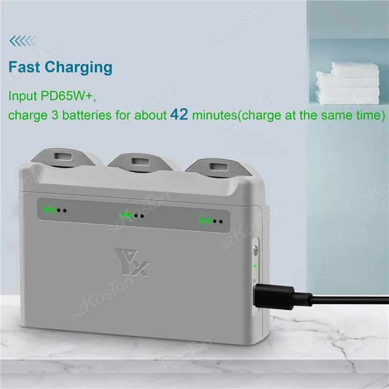 3-Ways Battery Hub For DJI NEO Fast Battery Charging Box Portable Carrying Battery Charging Case For DJI NEO Drone Accessories