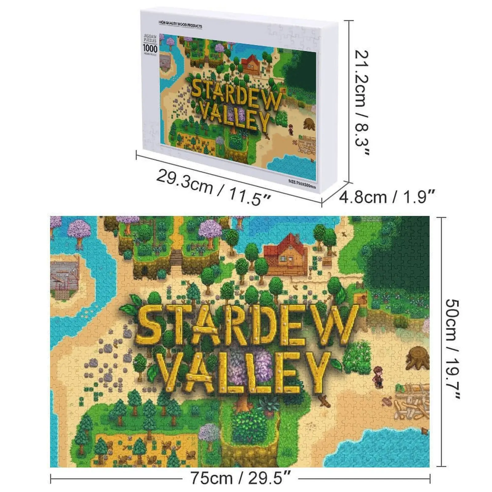 스타듀 밸리 - 인디 게임 직소 퍼즐 어린이를 위한 참신한 장난감 2022 사진이 포함된 맞춤형 어린이 선물 퍼즐