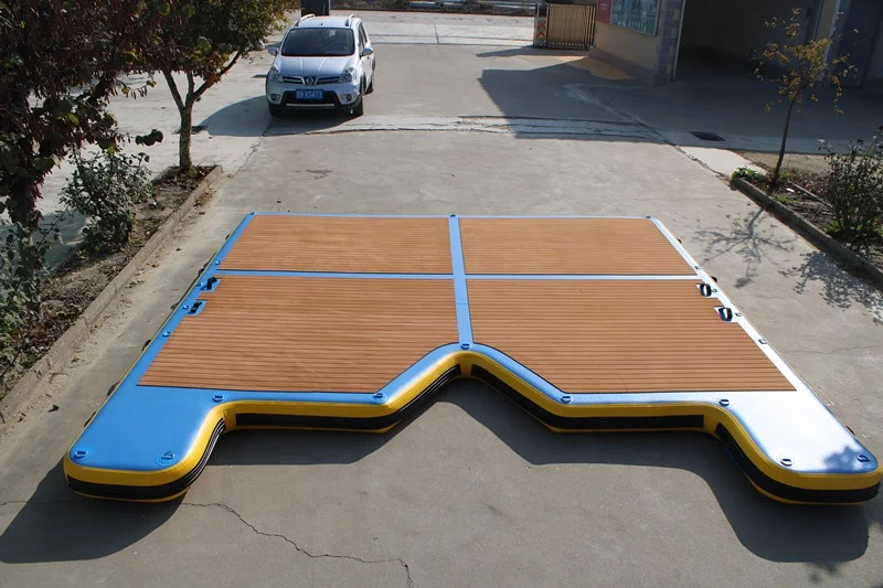 4m Custom Quality Jet Ski Dock DROP STITCH Floating Mat With EVA Water Floating Mats Air Deck Inflatable!