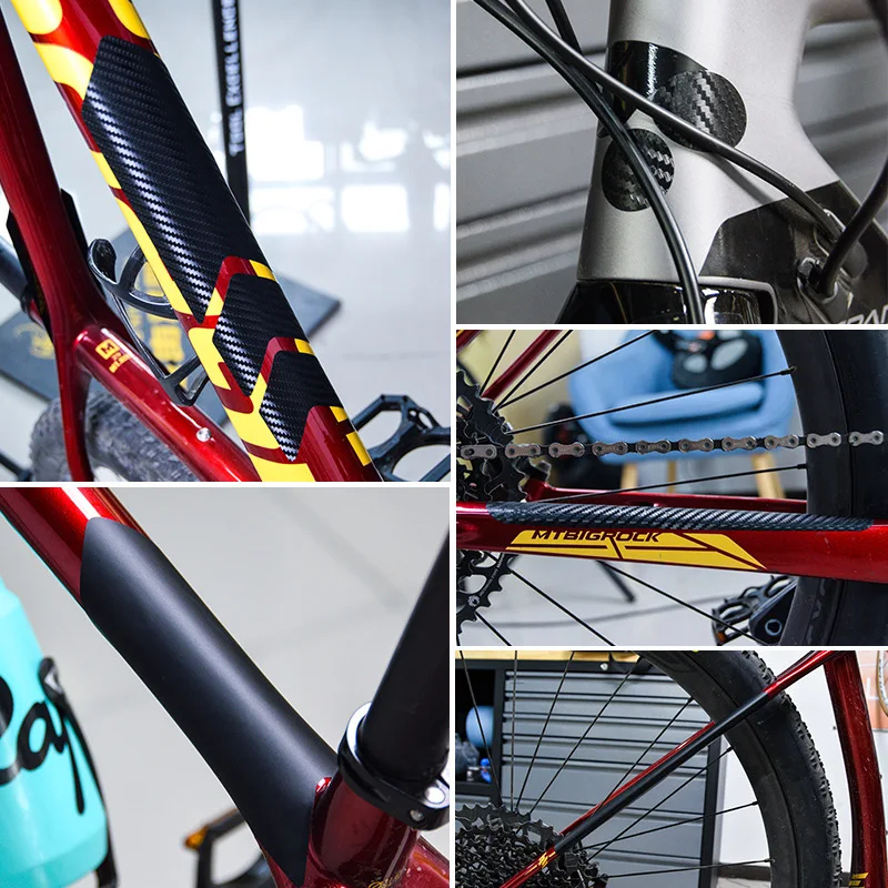 Bicycle Chain Protection Sticker MTB Bike Anti-scratch Anti-Rub Frame Protector Film Anti-scratch Sticker Frame Safety Tape image 4