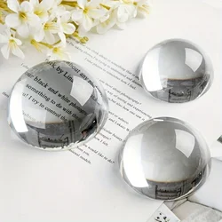 1pc Half Ball 40mm/60mm/100mm Paperweight Crystal Glass Paperweight Magnify Glass Paperweight Quartz Crystals Wedding Decor 
