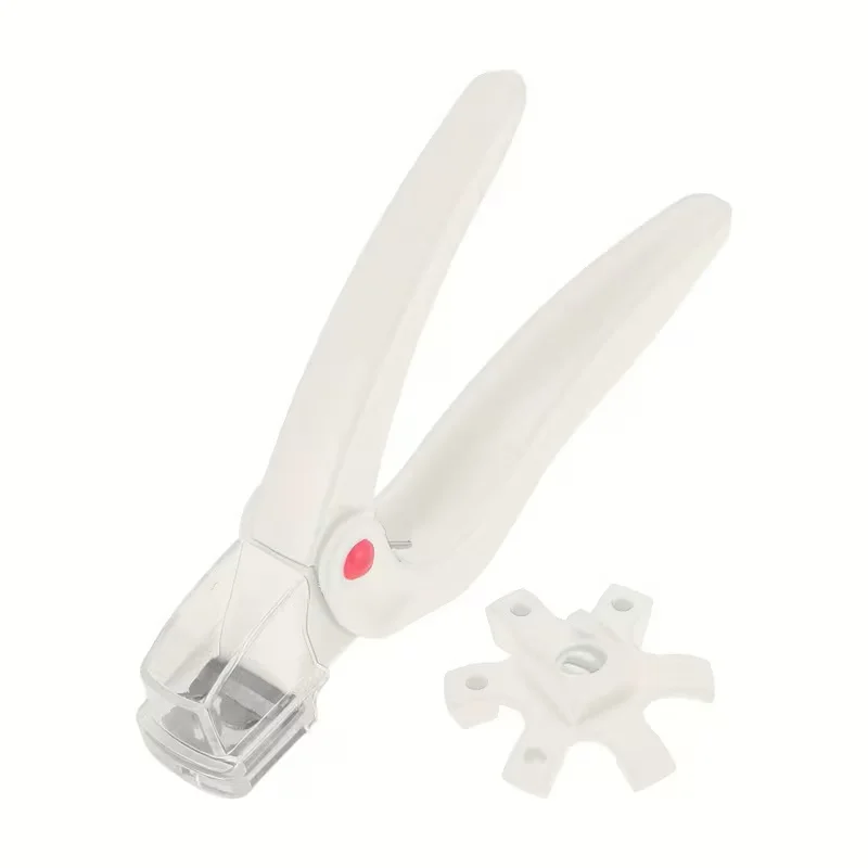 

Adjustable Acrylic Nail Clippers with Sizer Professional Stainless Steel Blade Grip Handle Nail Tip Cutter for Artificial Nails