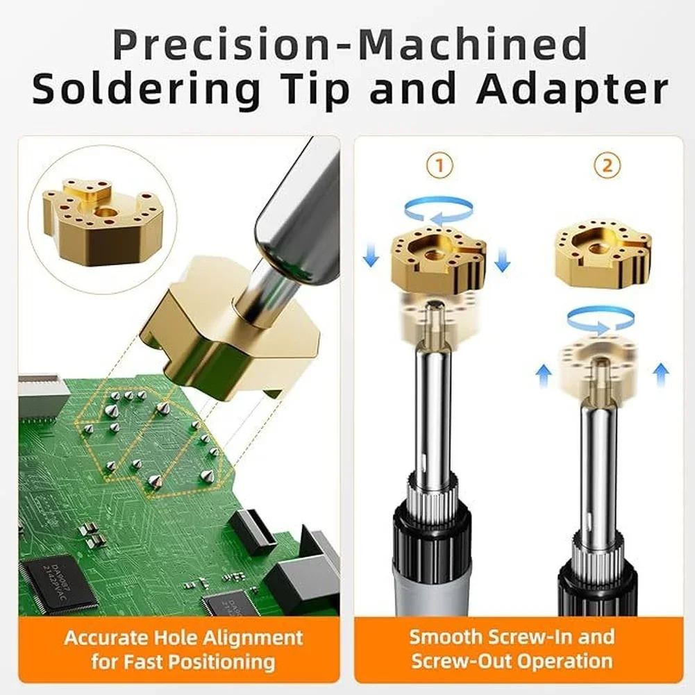 最新のゲームコントローラー用ジョイスティックはんだごてチップとアダプター付き、ジョイスティック修理およびコンソールメンテナンスツール用