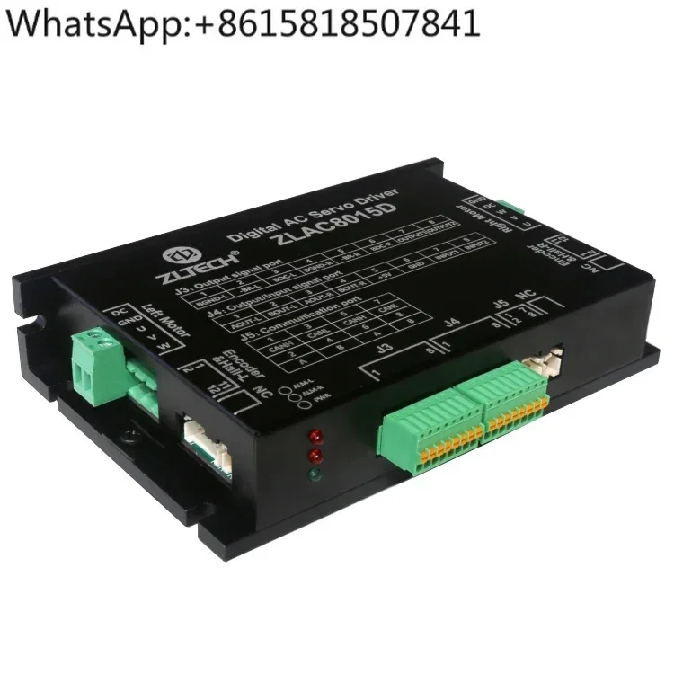 ZLTECH CE RoHS CiA301 CiA402 modbus-RTU 3 phase 24V 48V dual-channel DC 30A 500W robot brushless AC servo motor amplifier driver