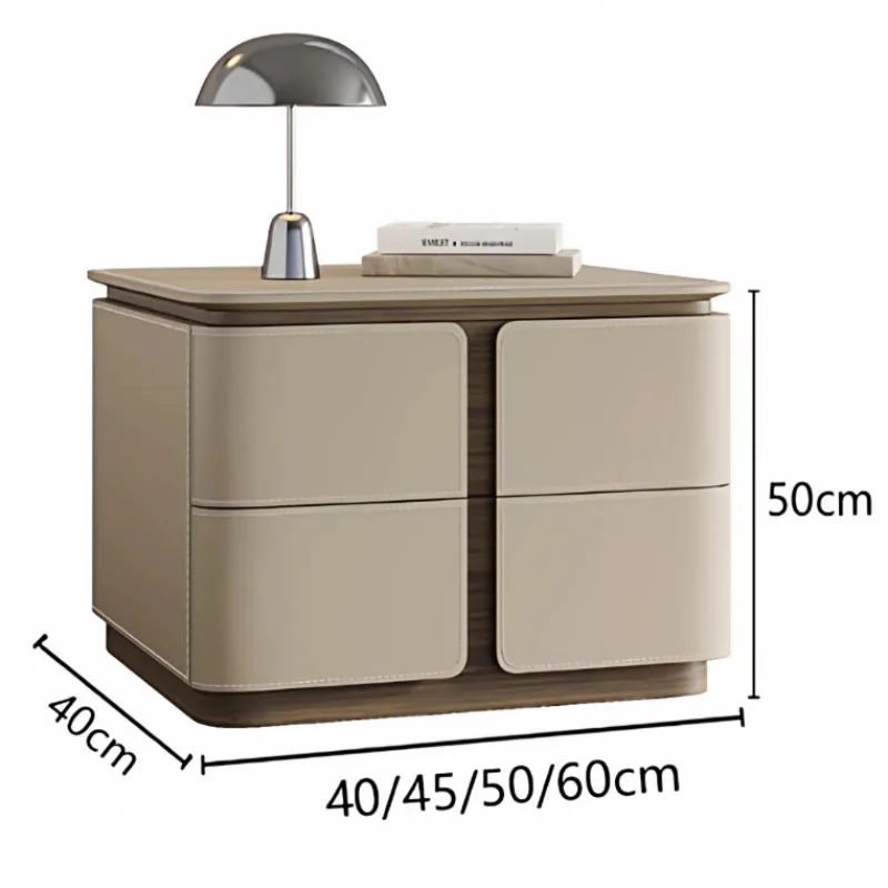 European Organizer Nightstand Decorative Italian Bedside Table New Style Apartment Mesa Cabeceira Storage Bedroom Furniture