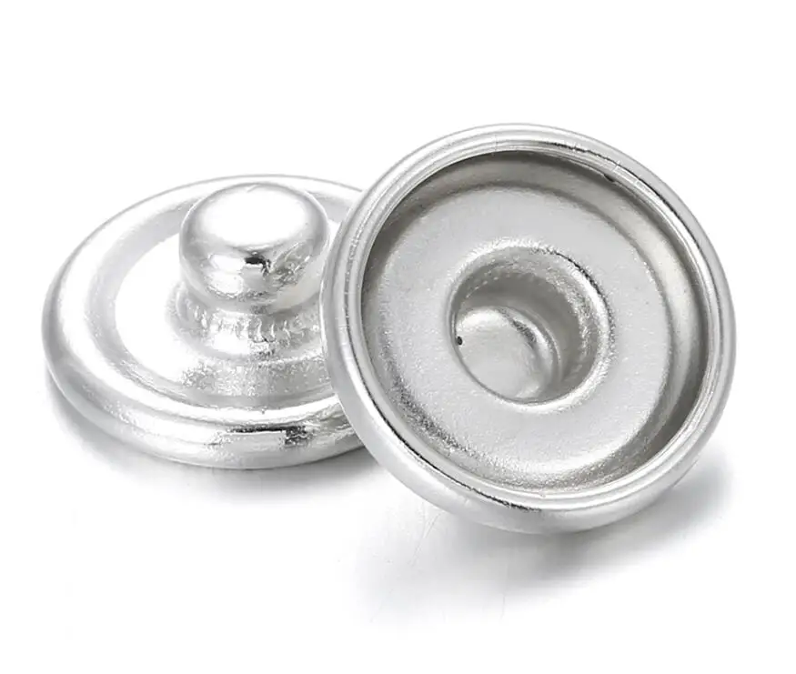 Hot sale 50PCS snap buttons 18MM for make print snap buttons or rhinestone snap buttons DIY Fittings PJ0001