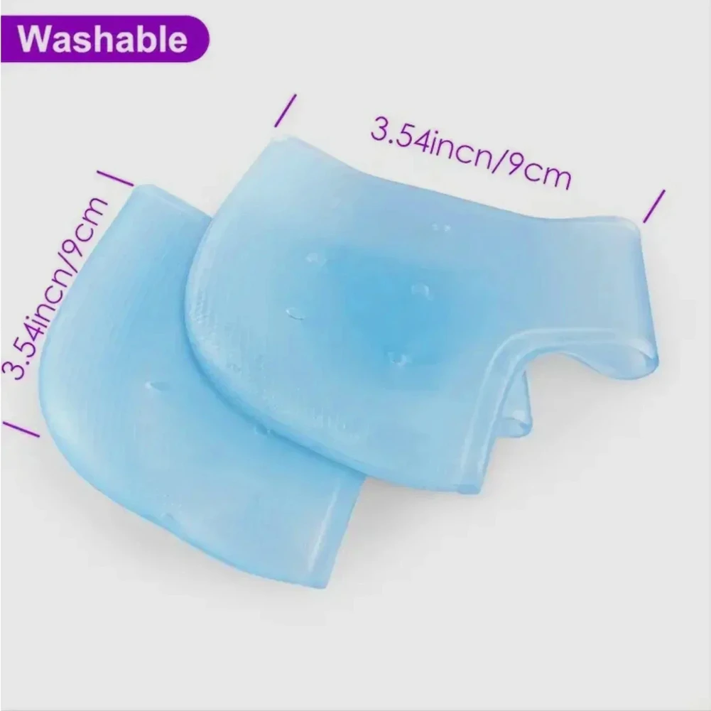 Gel di Silicone per rassodare la pelle Protezioni per talloni in silicone Coppe per talloni Speroni Calzini per tallone screpolati Cura dei piedi Cuscino per riparazione della pelle Nuovo