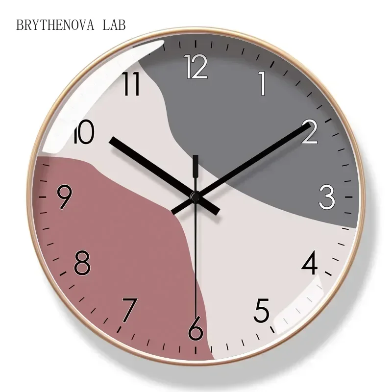 2025 New 10/12/14 Inch Wall Clocks Modern Living Room Decoration Art Abstract Simple Wall Watch Silent Sweep Second Quartz Clock