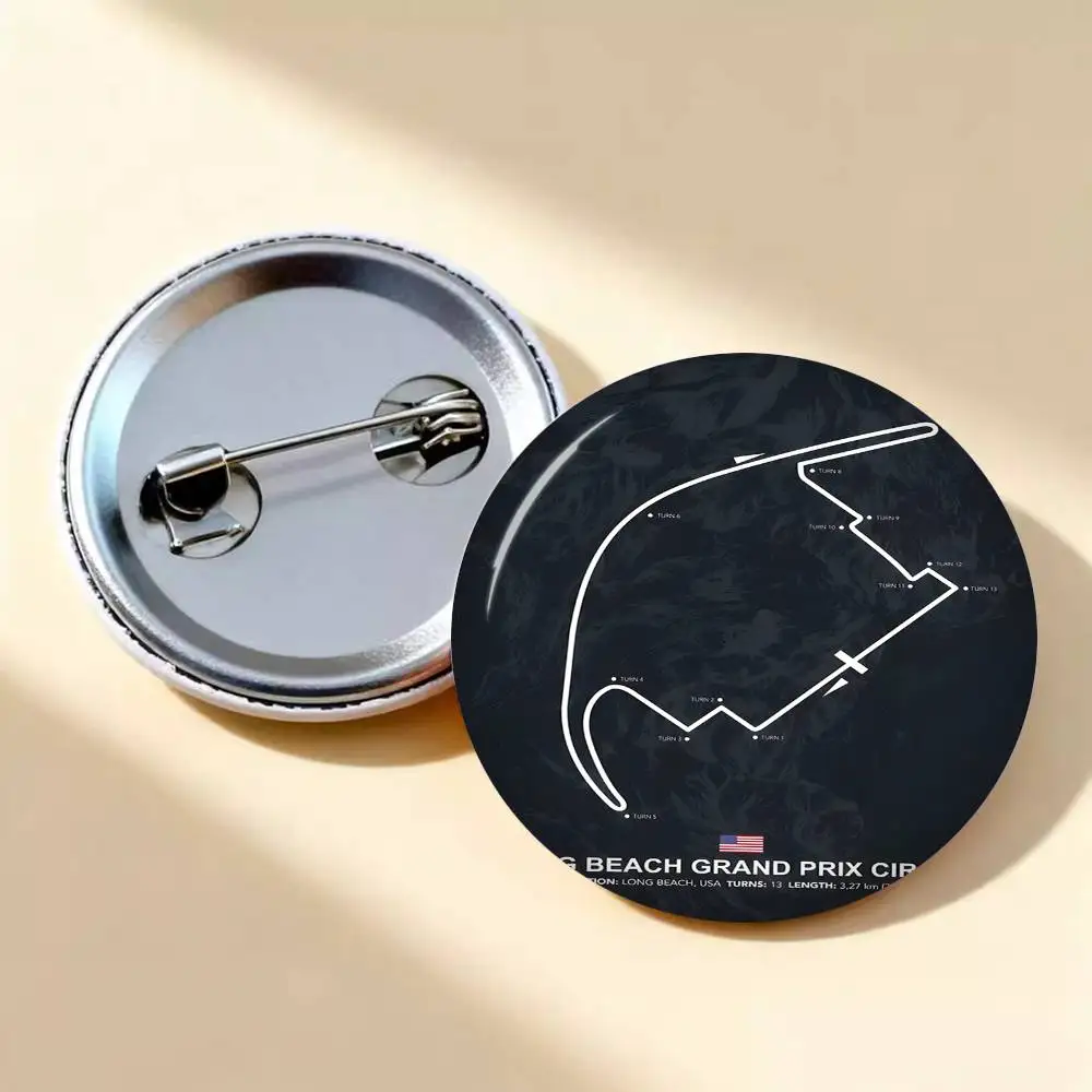 Formula 1 Imola Monaco Circuit F1 Anime Brooches Cute Cartoon  Badge Jacket Jeans Lapel Pin Gift Accessorie view 3