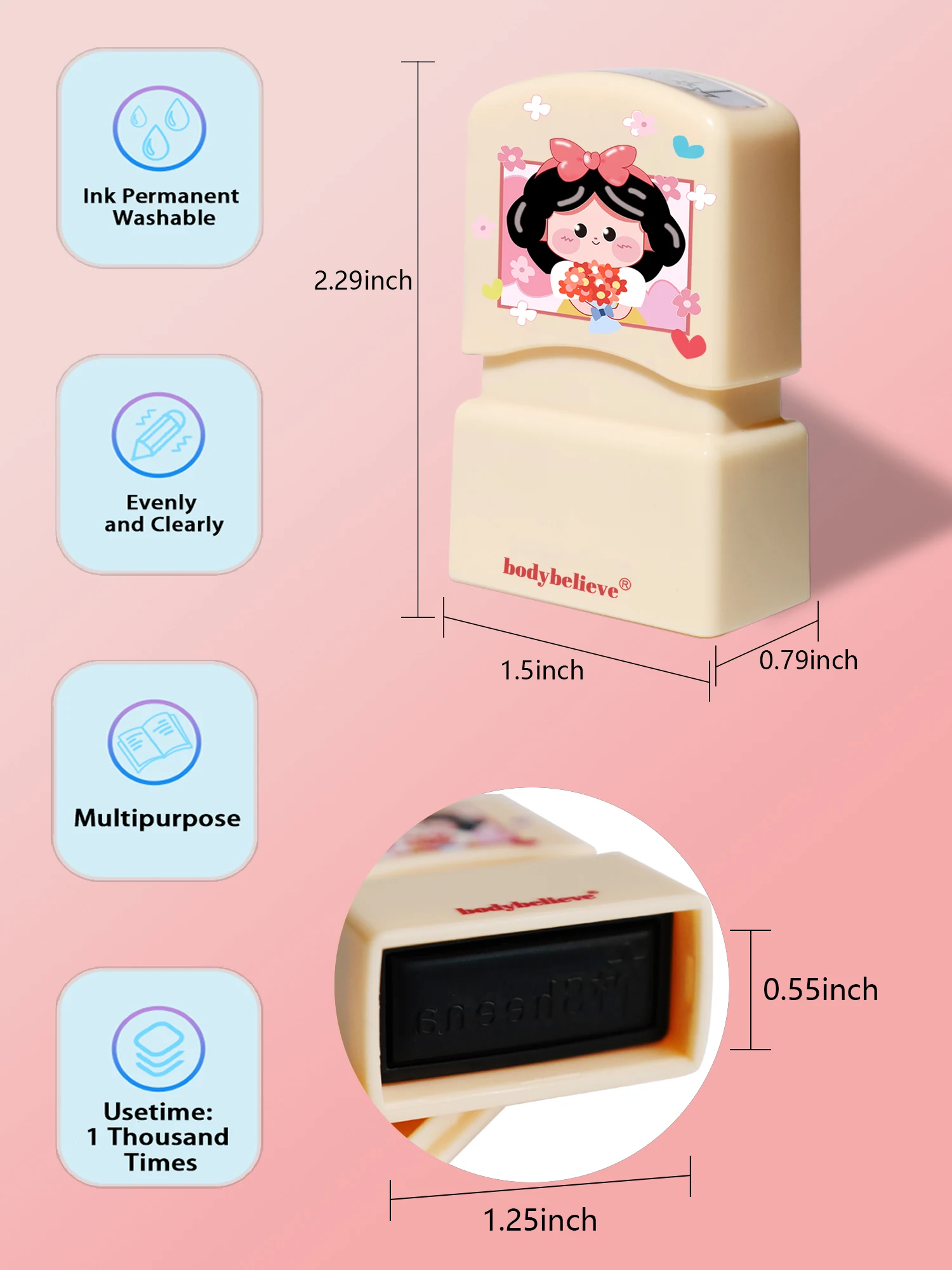 ベビー教師用カスタム名スタンプ,防水生地,名前のスタンプ,おもちゃ