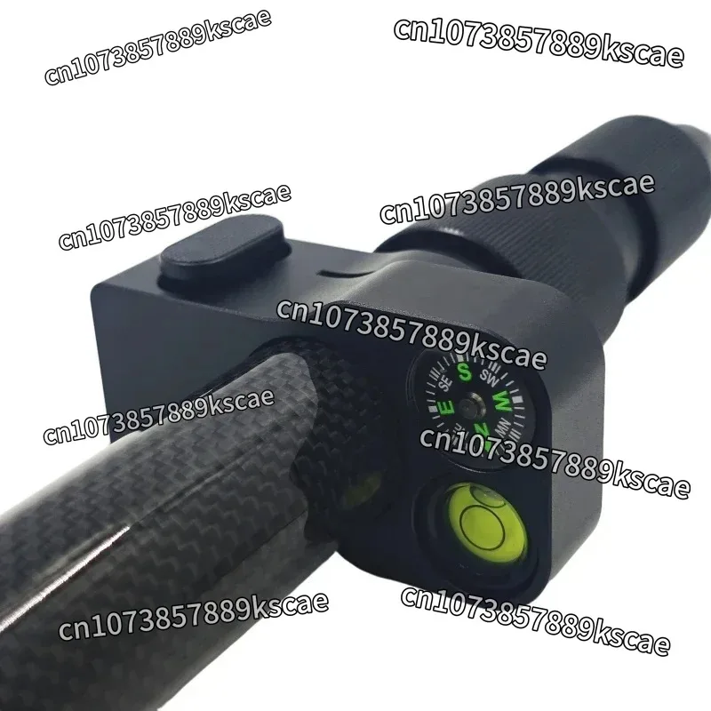 Carbon Fibre Pole 74-180cm 3-section Telescopic Centering Pole Portable RTK Prism Surveying Rod Aluminum Alloy 5/8x11 Thread