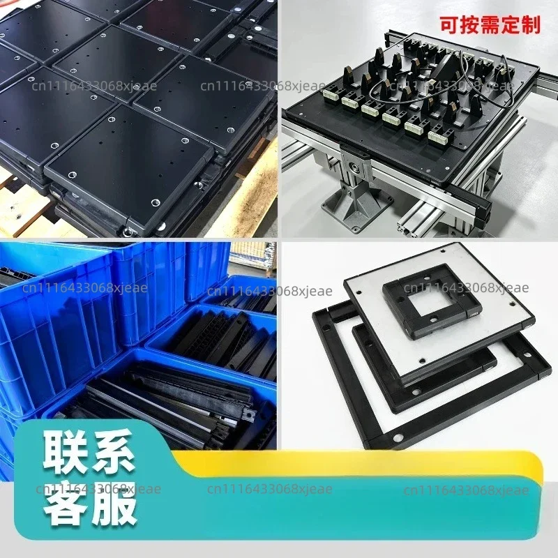 Standard Pallet Conveyor Line Special Pallet Plastic Aluminum Alloy Frame Double Speed Chain Synchronous Belt Conveyor