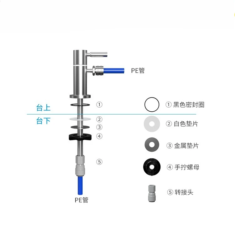 Stainless Steel Ion Generator Faucet, Alkaline Water Ion Generator, Filter, Water Purifier, Faucet