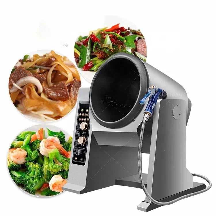 Commercial Automatic Stir Fry Noodle Cooking Machine Restaurant Kitchen Robotic Cook Machines Automatic Cooking Machine