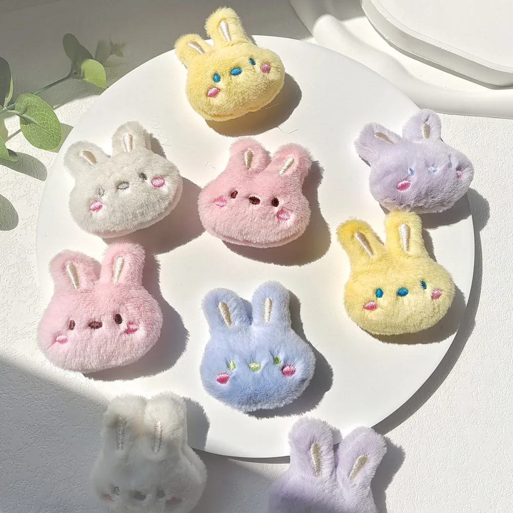 Cute Cartoon Little Rabbit Plush Brooch For Girl Clothes Badge Backpacks Pendant Decoration Accessories Jewelry Gifts