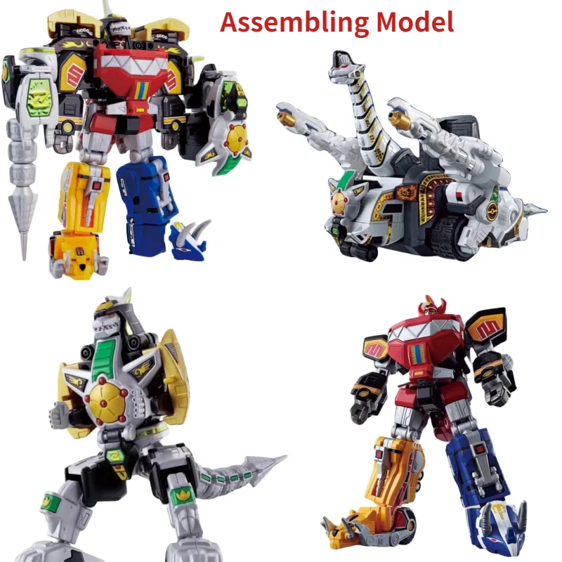 Bandai Mighty  Power Rangers Figures Super MiniPLA Action Figure Soul of Chogokin Thunder Megazord Figurine Assembling Model TOY