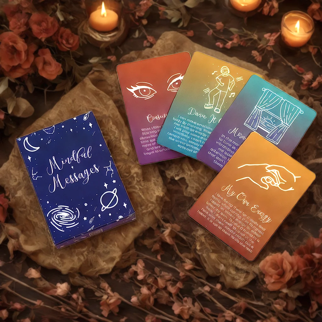 Achtsame Nachrichten Positive Affirmationen Meditation Selbstpflegekartenorakel Menschliche Ressourcen Therapiekarten Affirmationskarten Board Ga