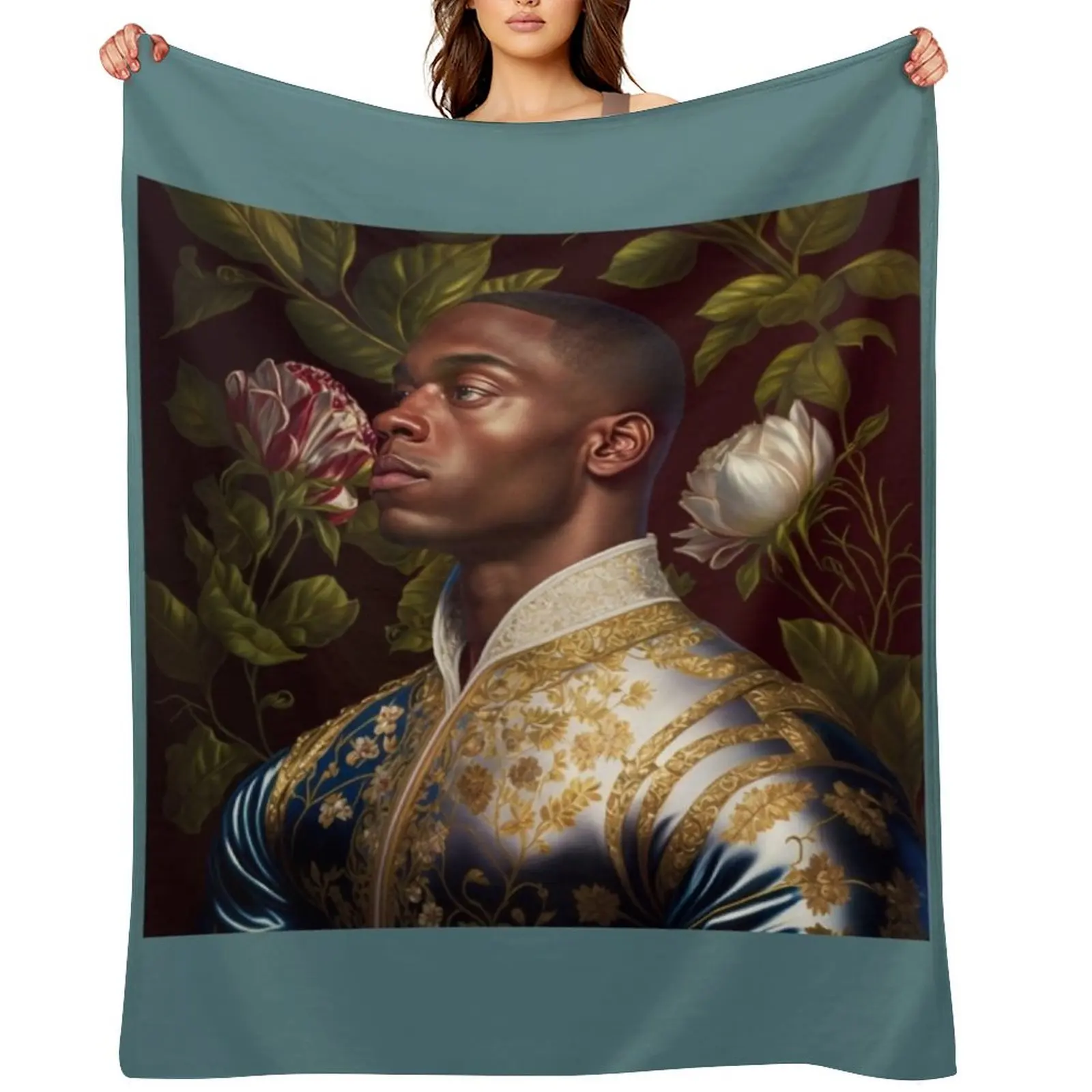 ارتفاع الملوك Kehinde Wileys البصري رمي بطانية أريكة عملاقة أفكار هدية عيد الحب لينة أفخم منقوشة الصيف الفراش البطانيات