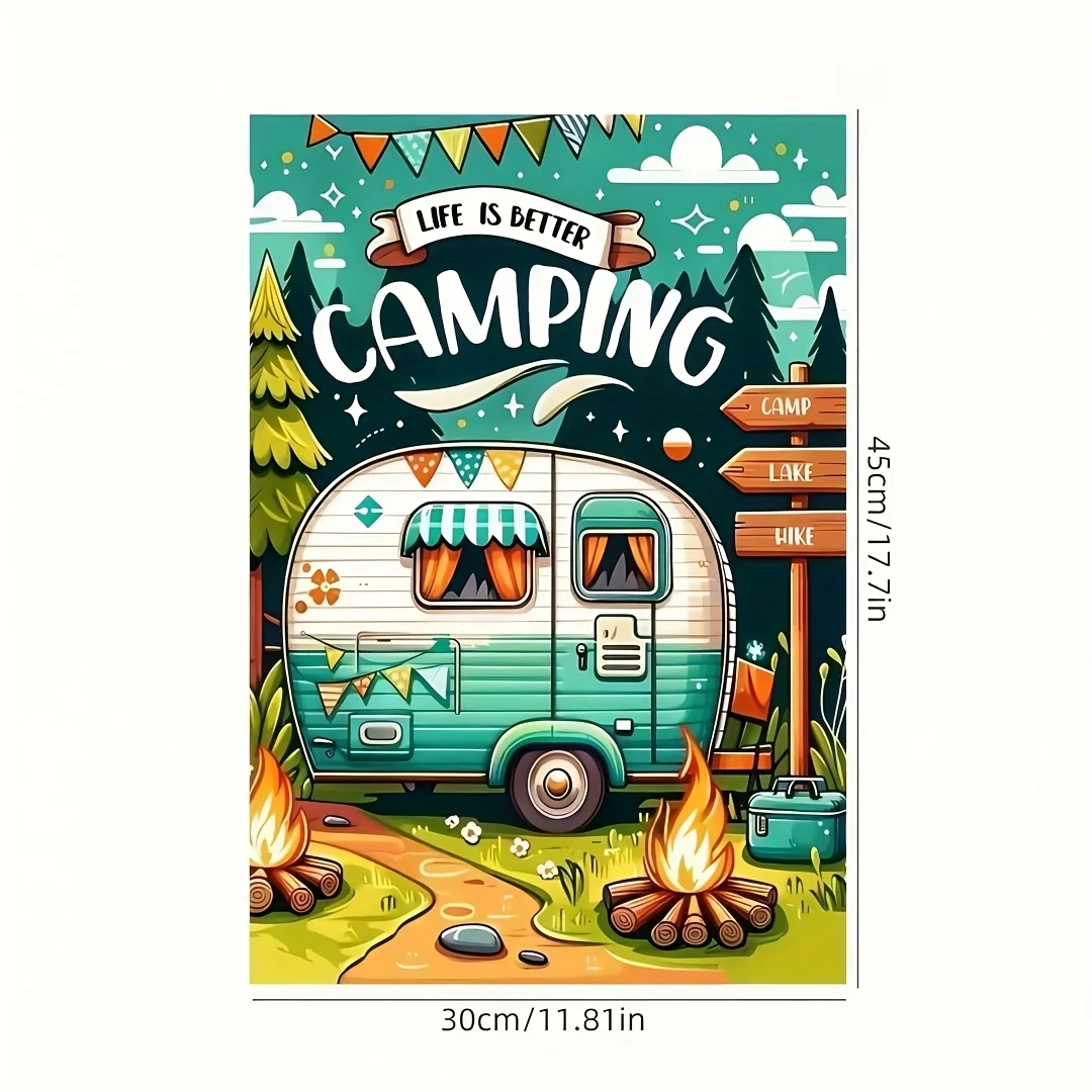 Camping Enthusiast Garden Flag 3