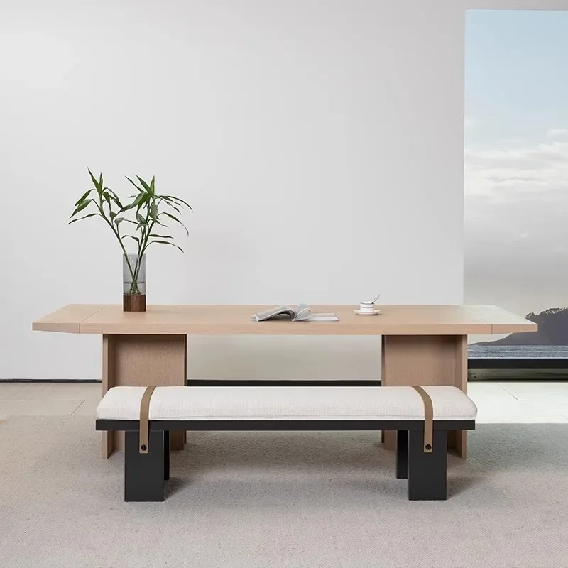 High-end bench dining chair light luxury