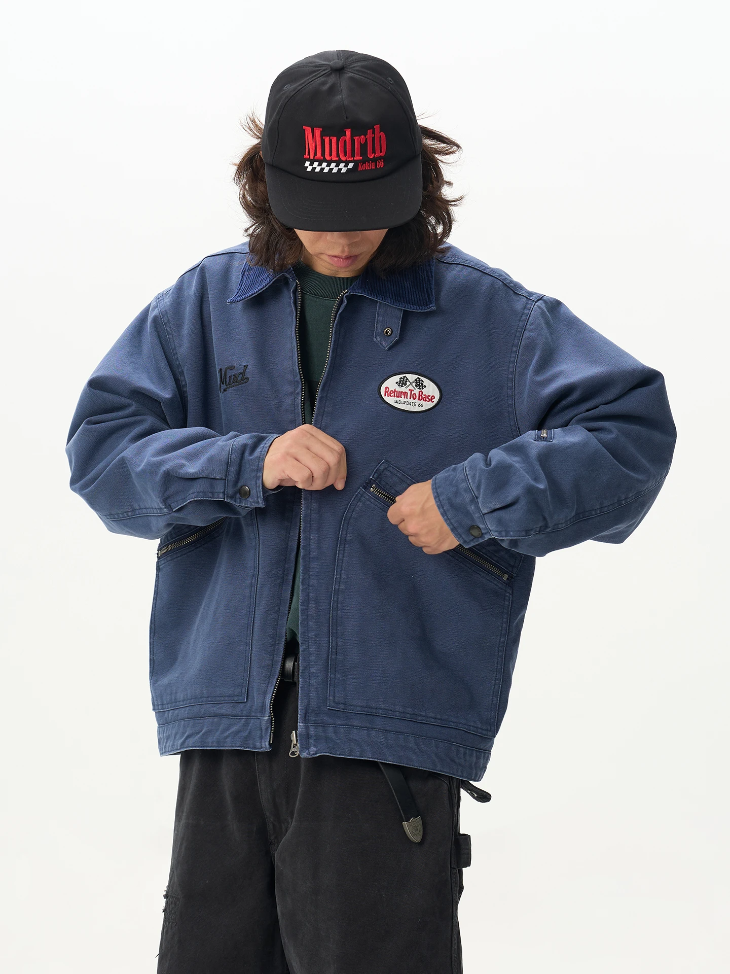 

Мужская утепленная плотная куртка Detroit с вышивкой, износостойкая, осенне-зимняя, модная верхняя одежда из канваса