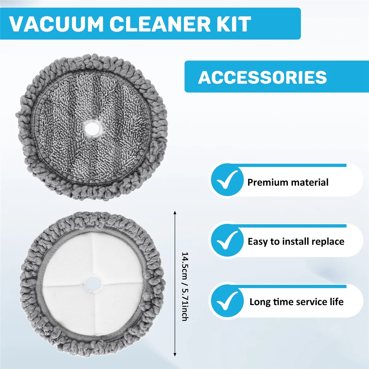 6 pçs substituição mop almofadas trapos para lg a9 vapor mop pano aspirador de pó robô máquina esfregar pano limpeza peças reposição