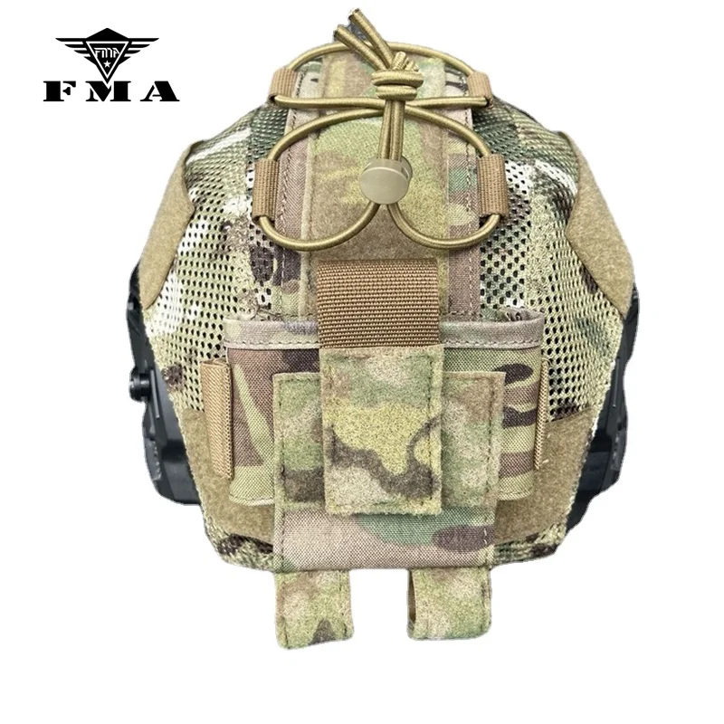 Sakiewka taktyczna FMA MK2 torba obudowa baterii MC na kask polowania Airsoft kask torby na baterie nakrętki na wentyle