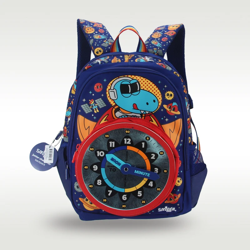 حقيبة مدرسية للأطفال للأولاد على مدار الساعة على شكل ديناصور كاواي 3-7 سنوات حقائب تشكيل 14 بوصة