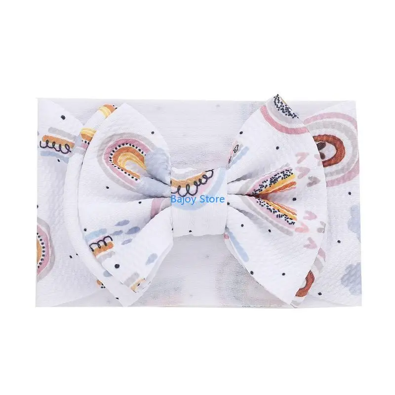 

63HE Baby Nylon Headbands Hairbands Hair Bow Elastics Handmade Hair Accessories