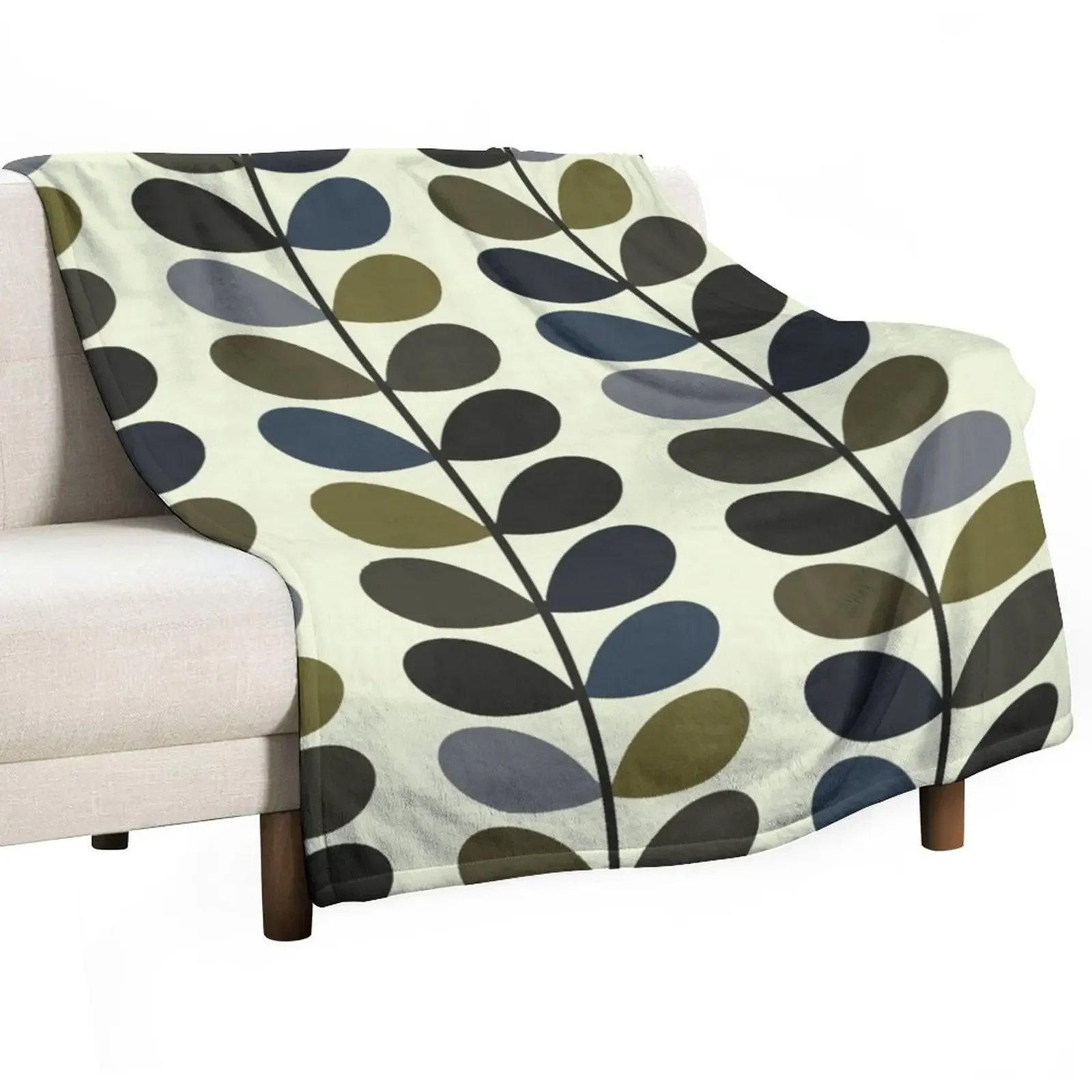 orla kiely,,orla kiely pattern Throw Blanket sofa bed Decorative Throw Blanket