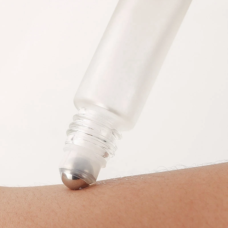 10 шт., 10 мл, рулонная бутылка, маленькая косметическая упаковка, флаконы для духов, контейнер для жидкости, рулонная бутылка для путешествий, прочное серебро